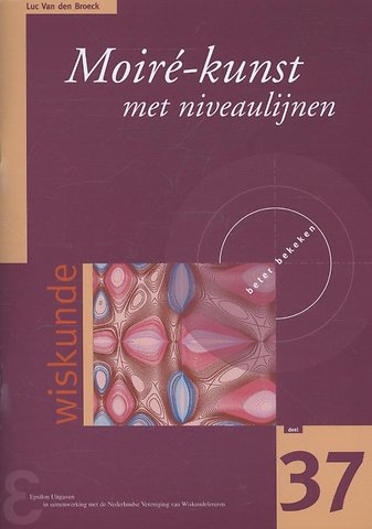 Moire-kunst met niveaulijnen