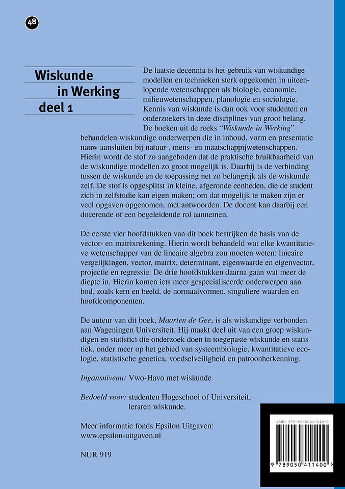 Wiskunde in Werking deel 1