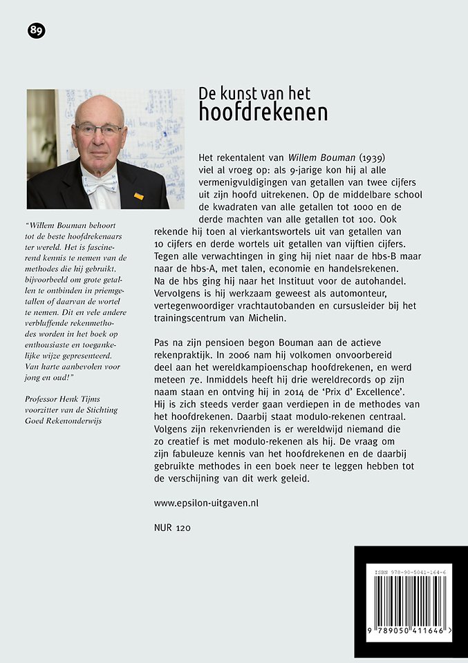 De kunst van het hoofdrekenen