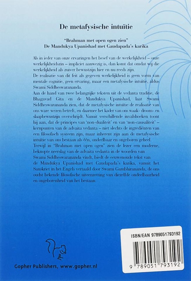 De metafysische intuitie