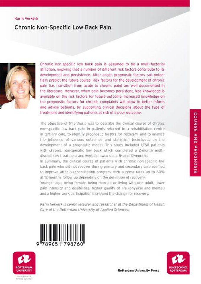 Chronic non-specific low back pain