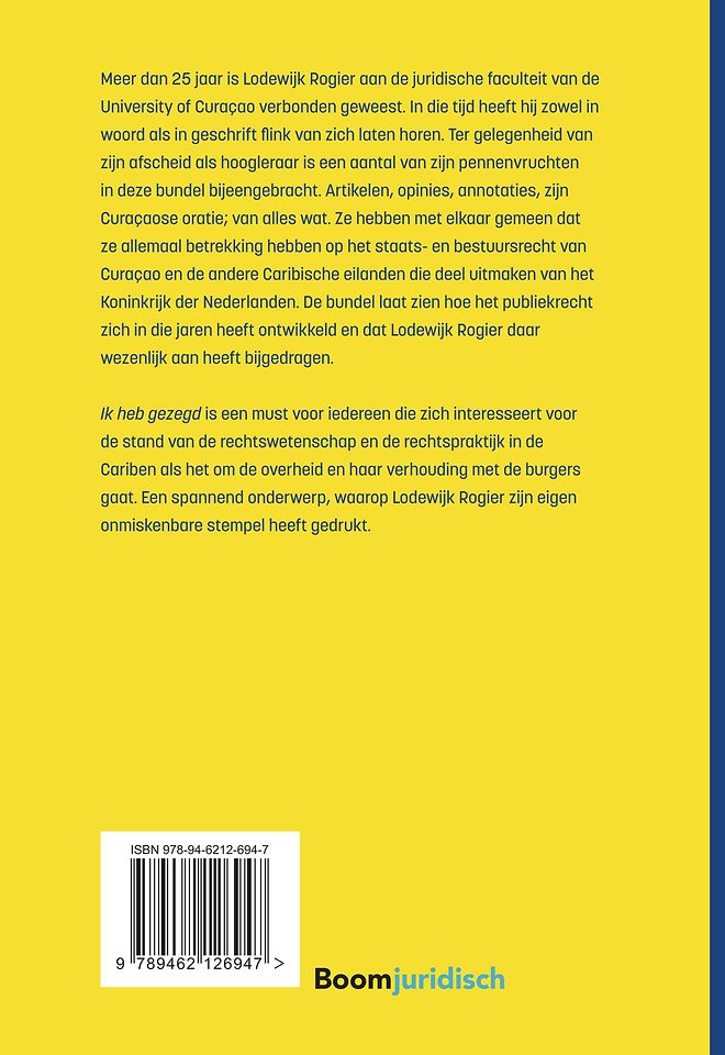 Ik heb gezegd - T’esaki mi kera bisa