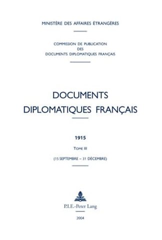Documents Diplomatiques Francais