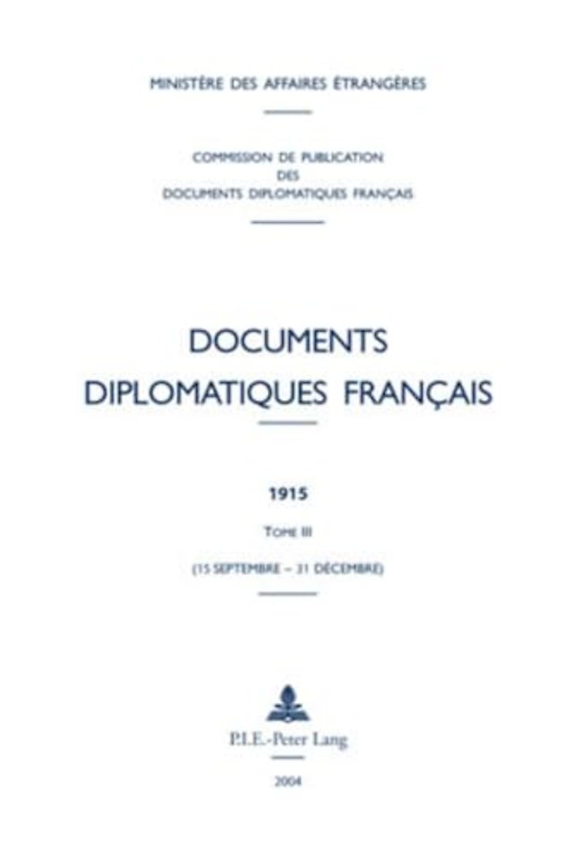 Documents Diplomatiques Francais