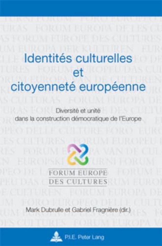Identitaes Culturelles Et Citoyennetae Europaeenne