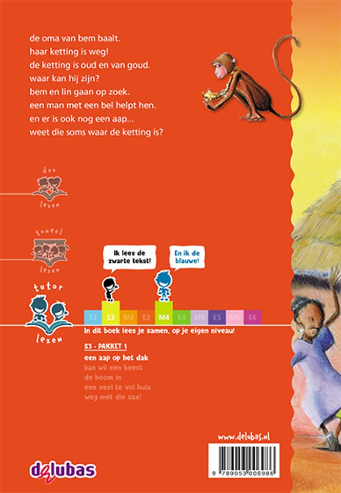 een aap op het dak
