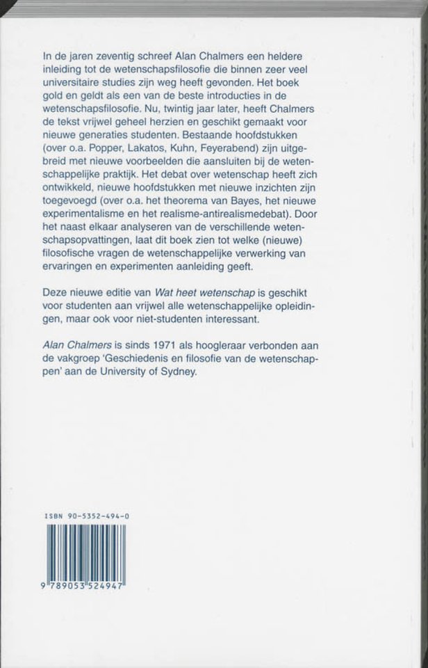 Wat heet wetenschap?