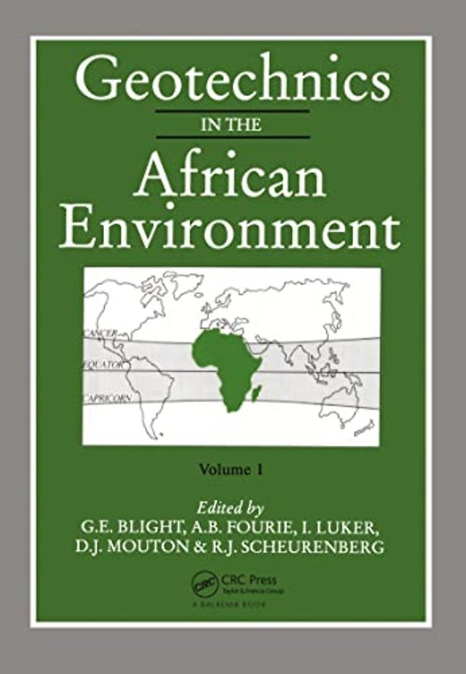Geotechnics in the African Environment, volume 1