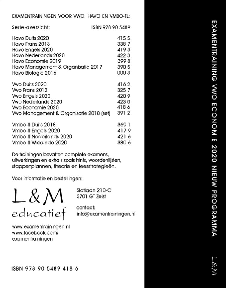 Examentraining Vwo Economie 2020