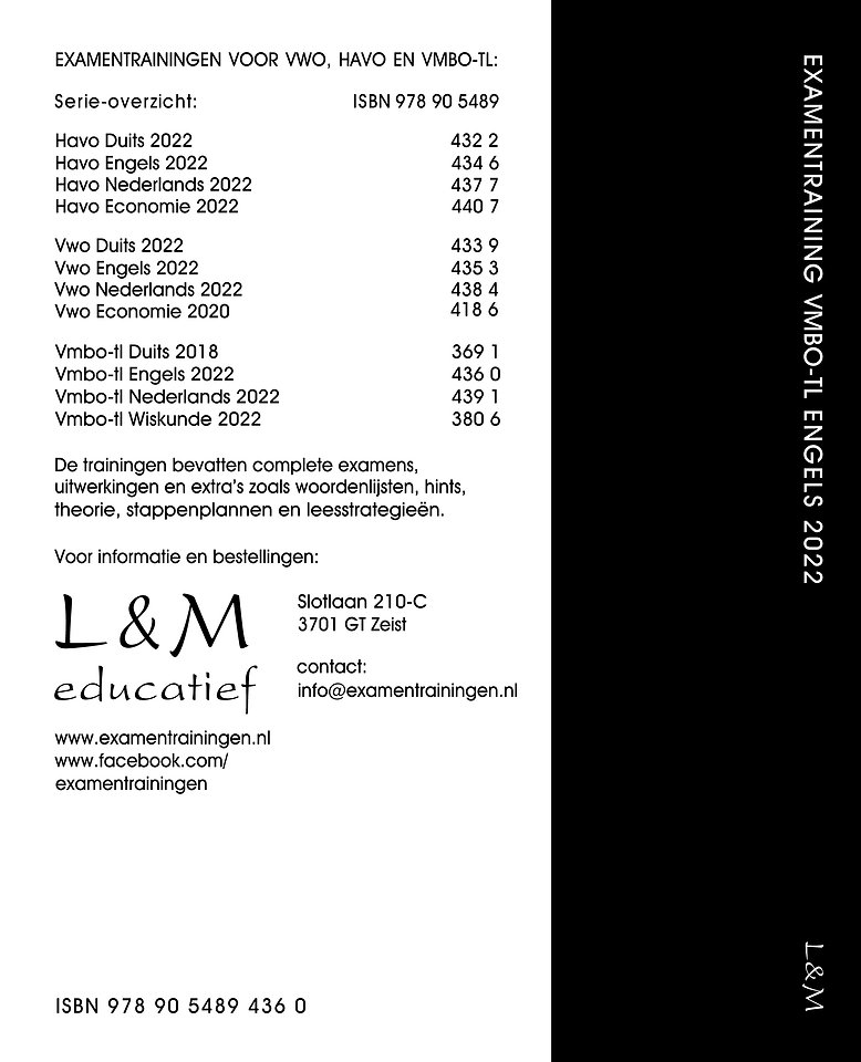 Examentraining Vmbo-tl Engels 2022