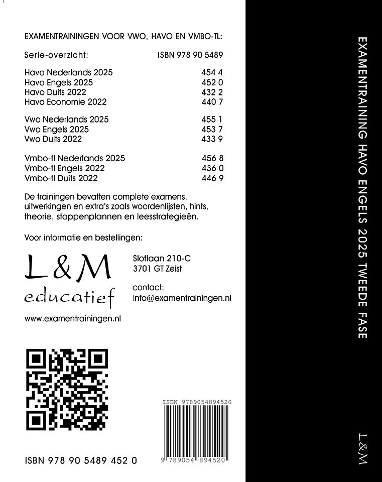 Examentraining Havo Engels 2025