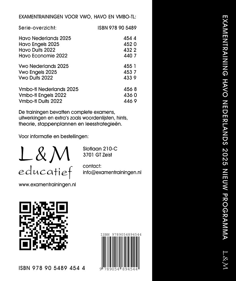 Examentraining Havo Nederlands 2025