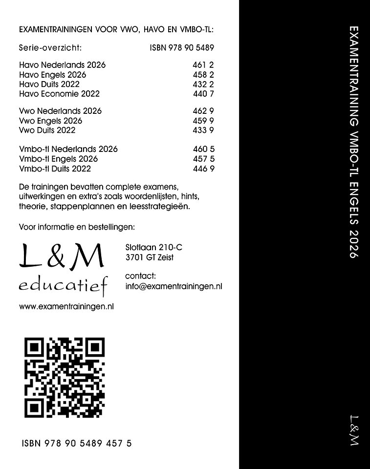 Examentraining Engels Vmbo-tl 2026