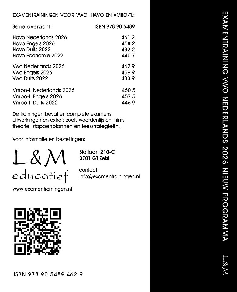 Examentraining Vwo Nederlands 2026