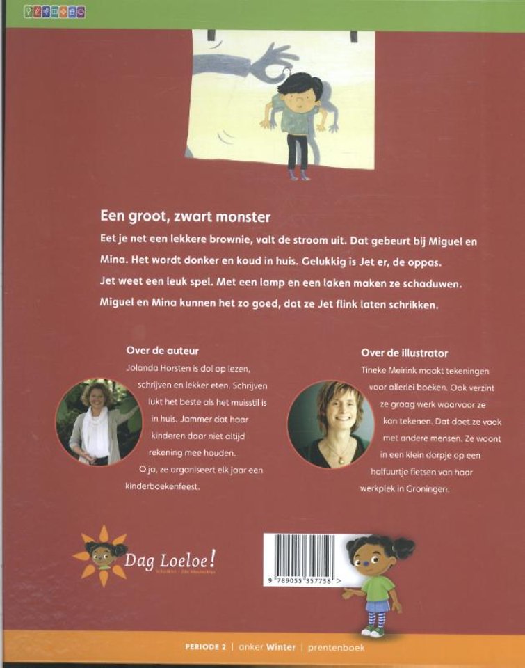 Een groot. zwart monster