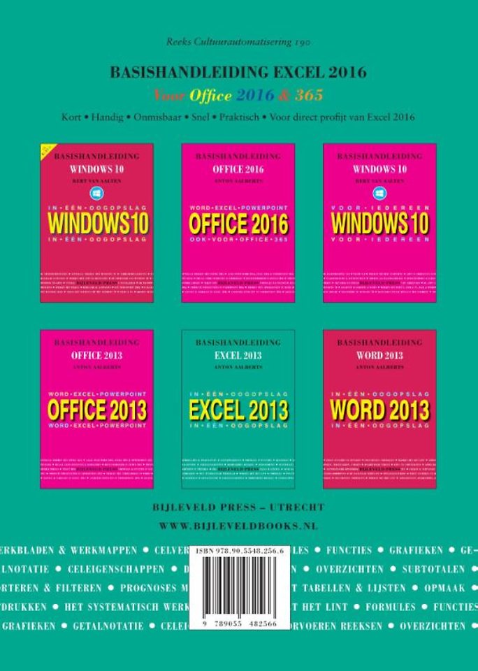 Basishandleiding Excel 2016