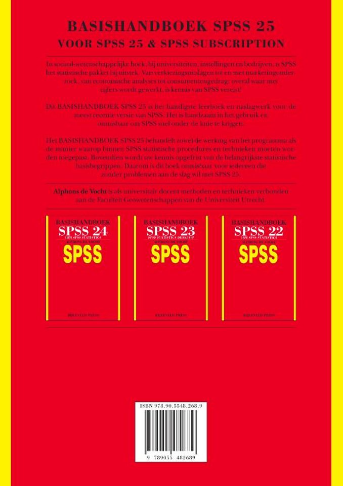 Basishandboek SPSS 25
