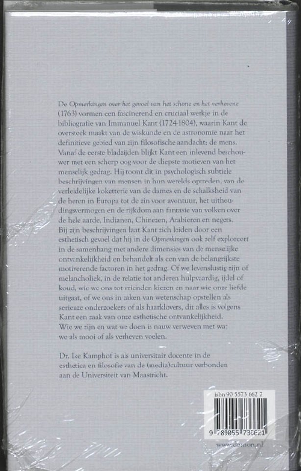 Opmerkingen over het gevoel van het schone en het verhevene