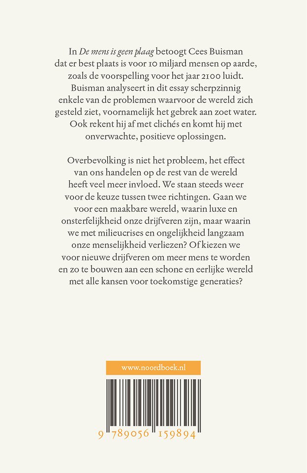 De mens is geen plaag