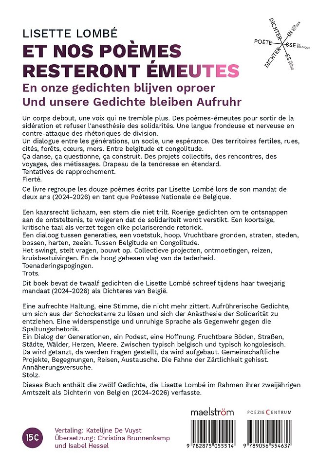 En onze gedichten blijven oproer / Et nos poèmes resteront émeutes / Und unsere Gedichte bleiben Aufrurh