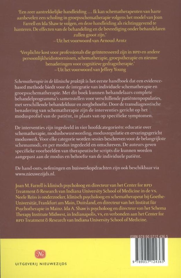Schematherapie in de klinische praktijk