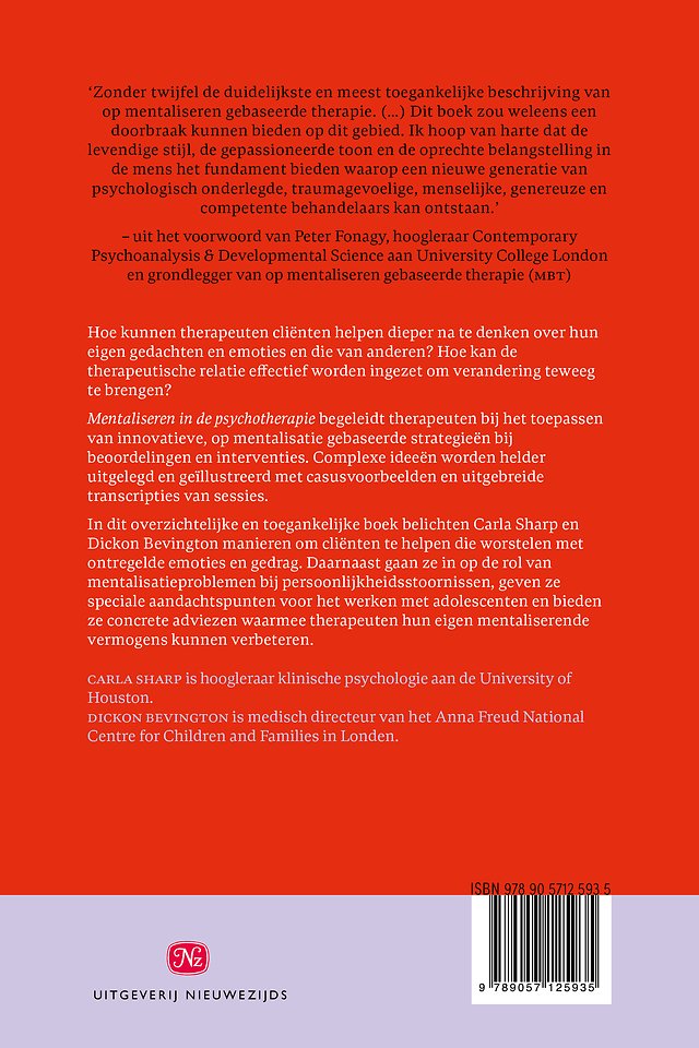 Mentaliseren in de psychotherapie