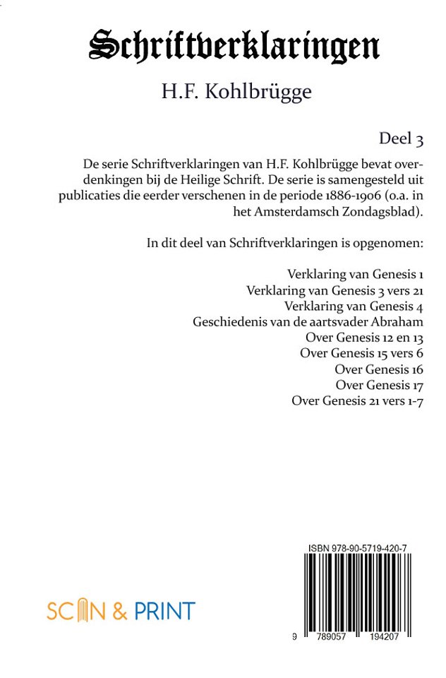 Schriftverklaringen 3