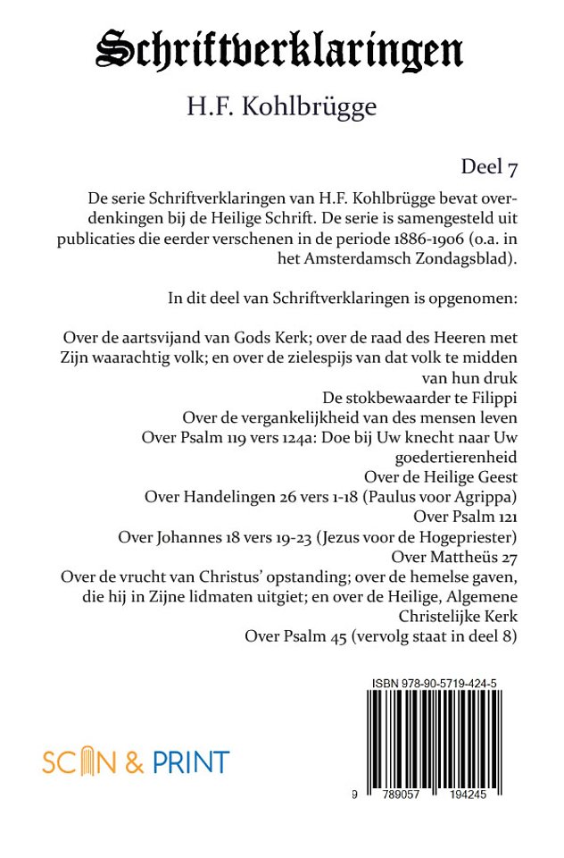Schriftverklaringen 7