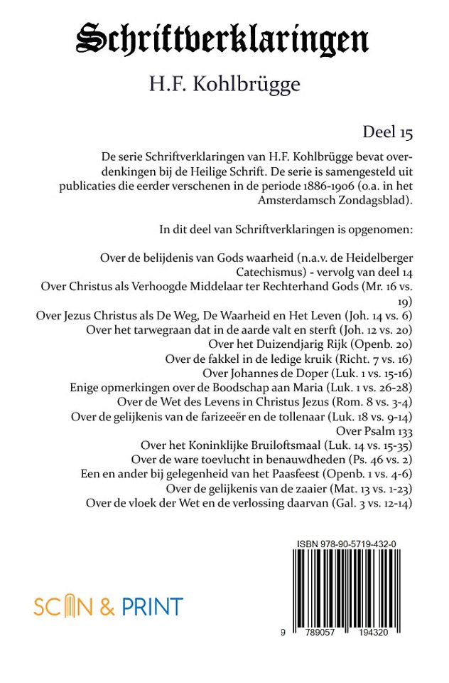 Schriftverklaringen 15