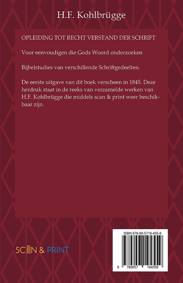 Recht Verstand der Schrift