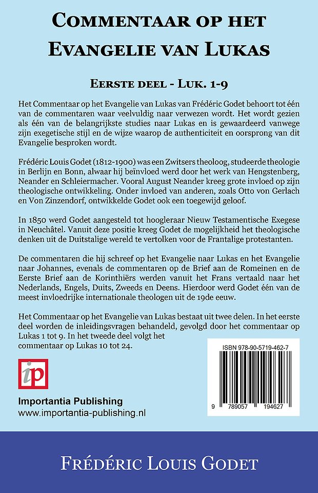 Commentaar op het Evangelie van Lukas 1