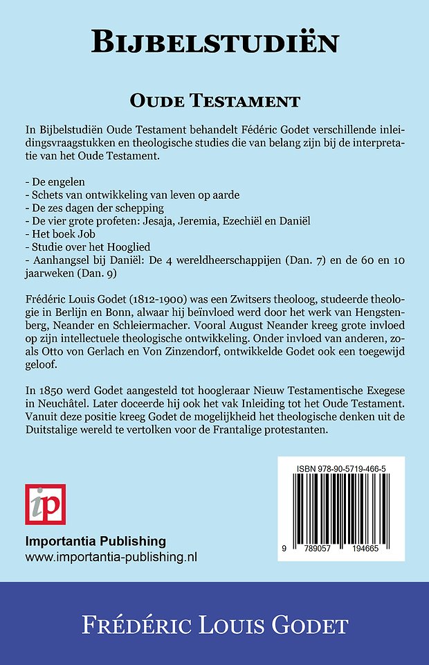 Bijbelstudiën Oude Testament