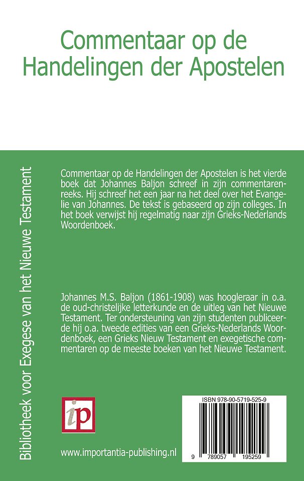 Commentaar op de Handelingen der Apostelen