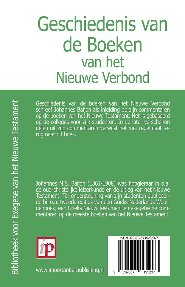 Geschiedenis van de Boeken van het Nieuwe Verbond