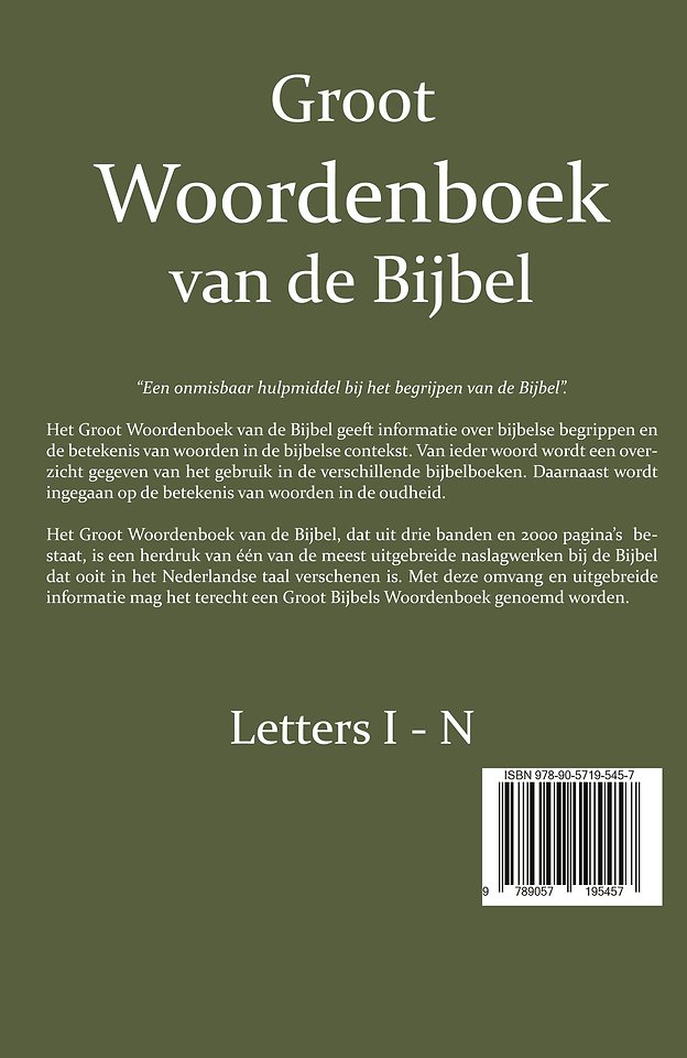 Groot Woordenboek van de Bijbel deel 2