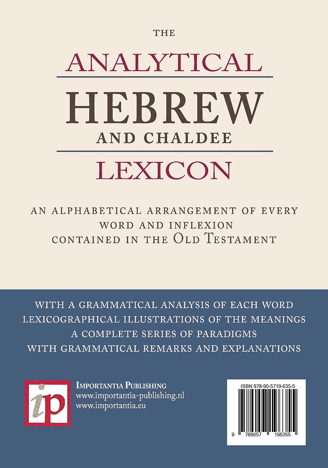 The Analytical Hebrew and Chaldee Lexicon