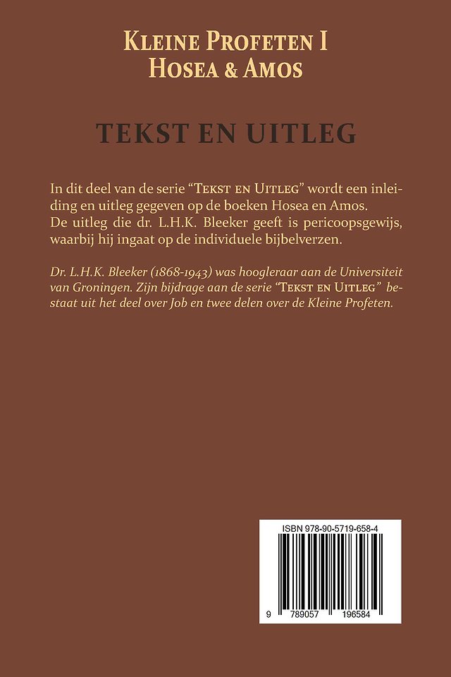 De Kleine Profeten I