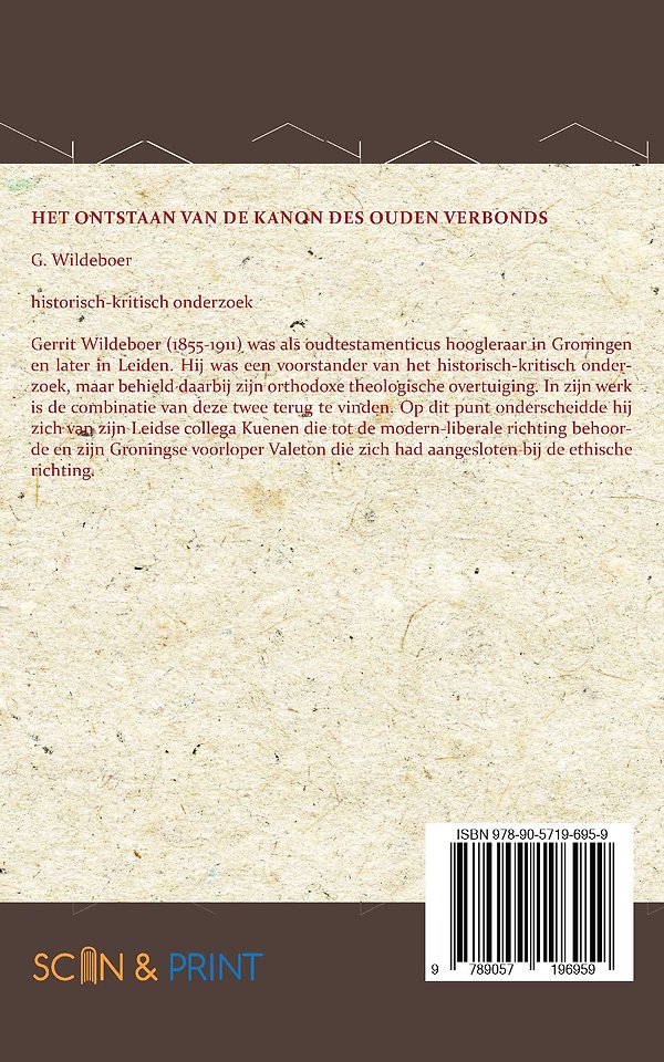 Het Ontstaan van de Kanon des Ouden Verbonds