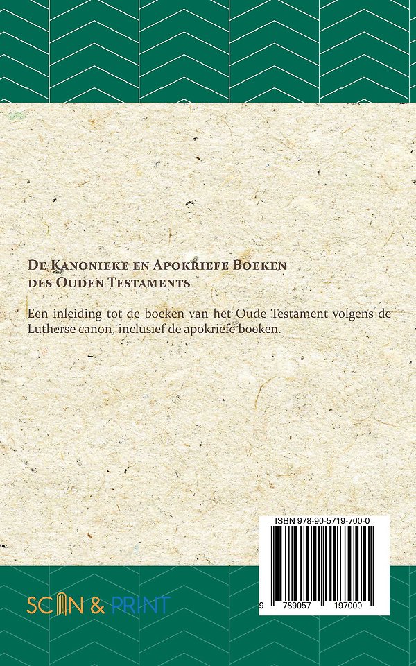 De kanonieke en apokriefe boeken des Ouden Testaments