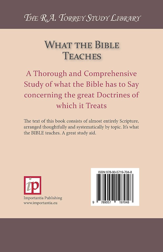 What the Bible Teaches