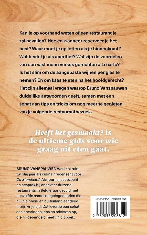 Heeft het gesmaakt?