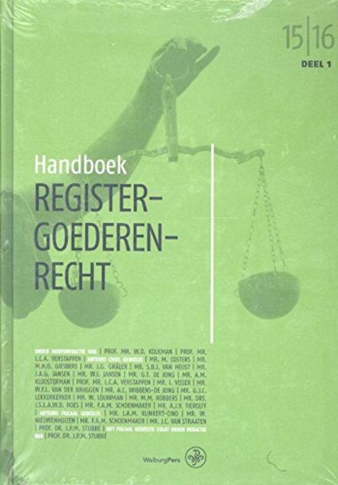 Handboek registergoederenrecht 2015-2016