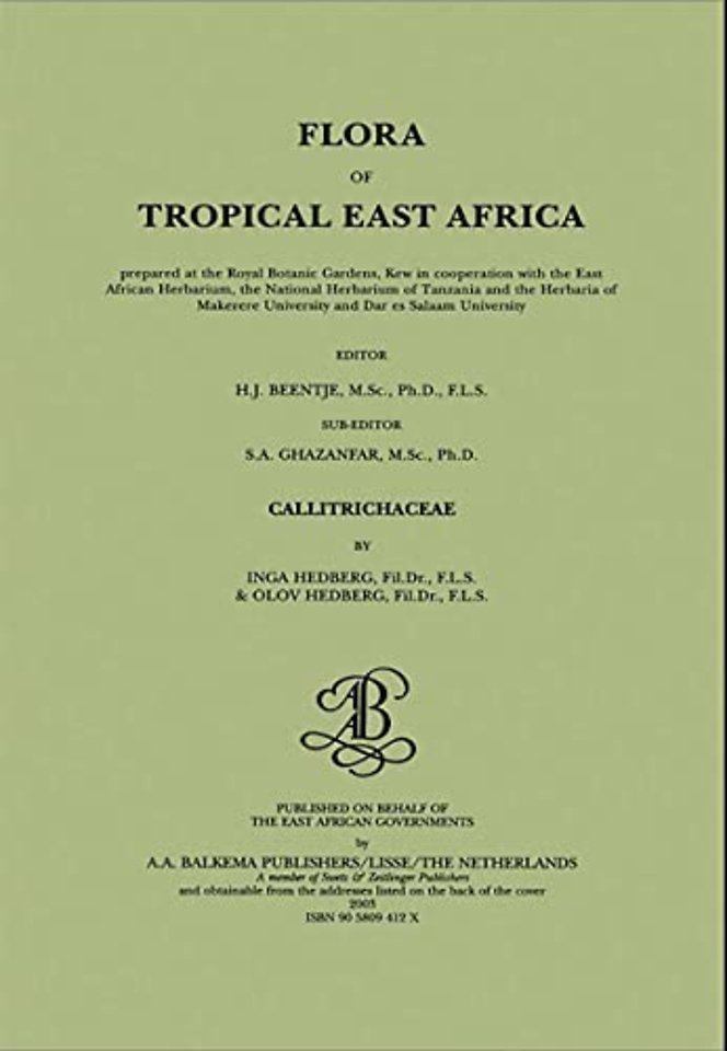 Flora of tropical East Africa - Callitrichaceae (2003)