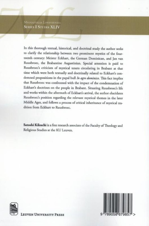 From Eckhart to Ruusbroec