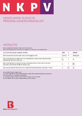 NKPV: zelfscorende formulieren (25)