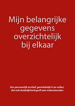 Mijn belangrijke gegevens overzichtelijk bij elkaar Mijn belangrijke gegevens overzichtelijk bij elkaar
