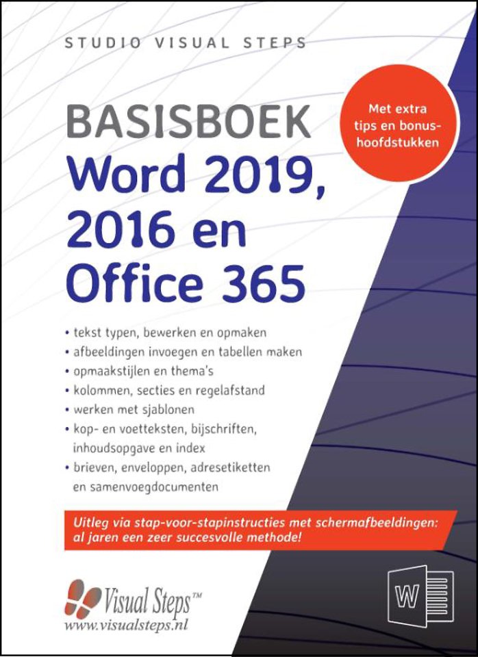 Basisboek Word 2019 2016 en Office 365