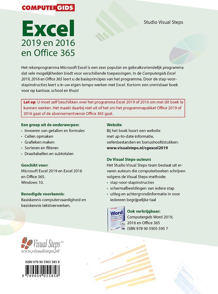 Computergids Excel 2019 en 2016 en Office 365