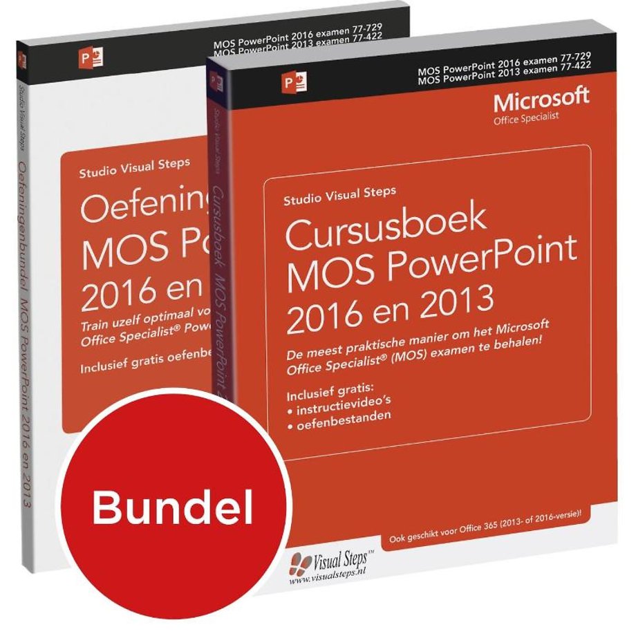 Cursusboek MOS PowerPoint 2016 en 2013 + extra oefeningen