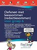 Oefenen met leessommen (redactiesommen) voor groep 6